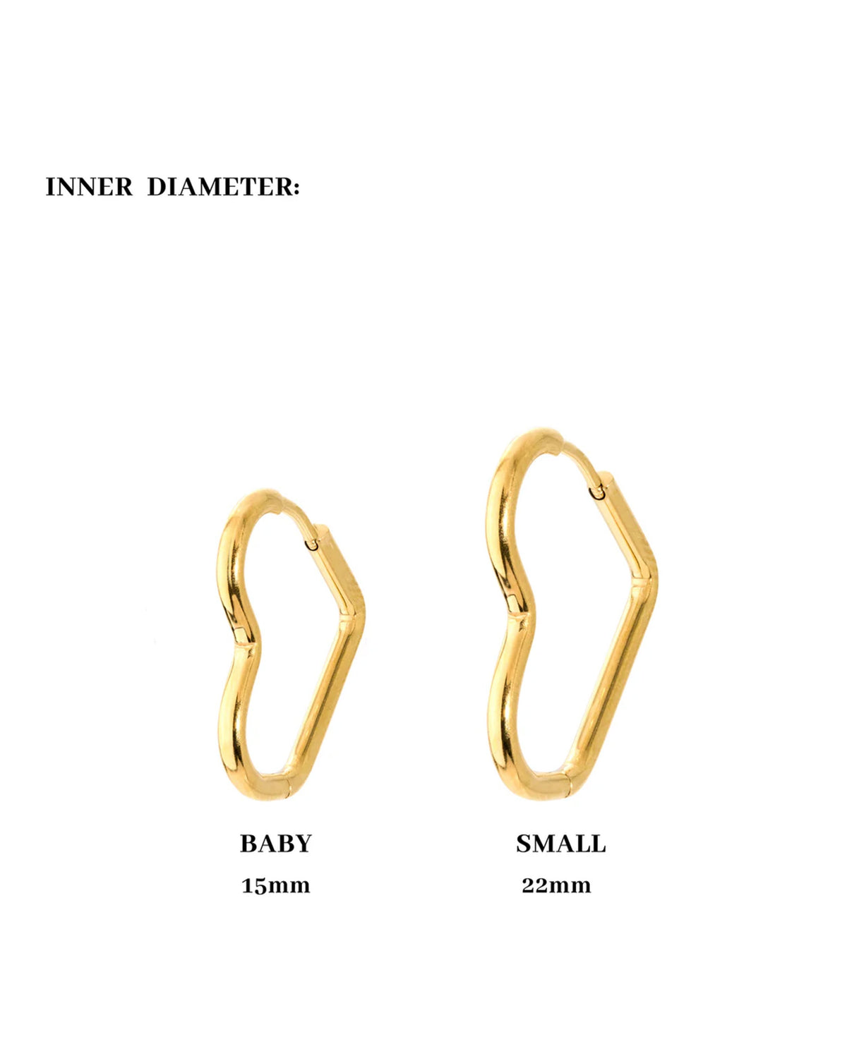Heartily Hoop Set Oro Rosa
