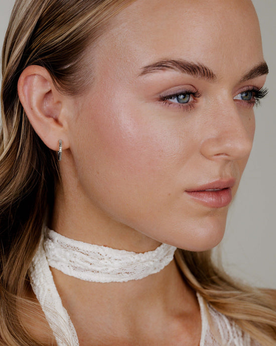 Prism Hoops Small Silber