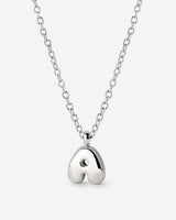 Bubble Letter Necklace Silber