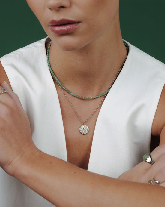 Moss Necklace Silber