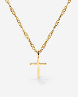Saints Cross Necklace Gold