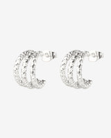 Triple Trouble Studs Silber
