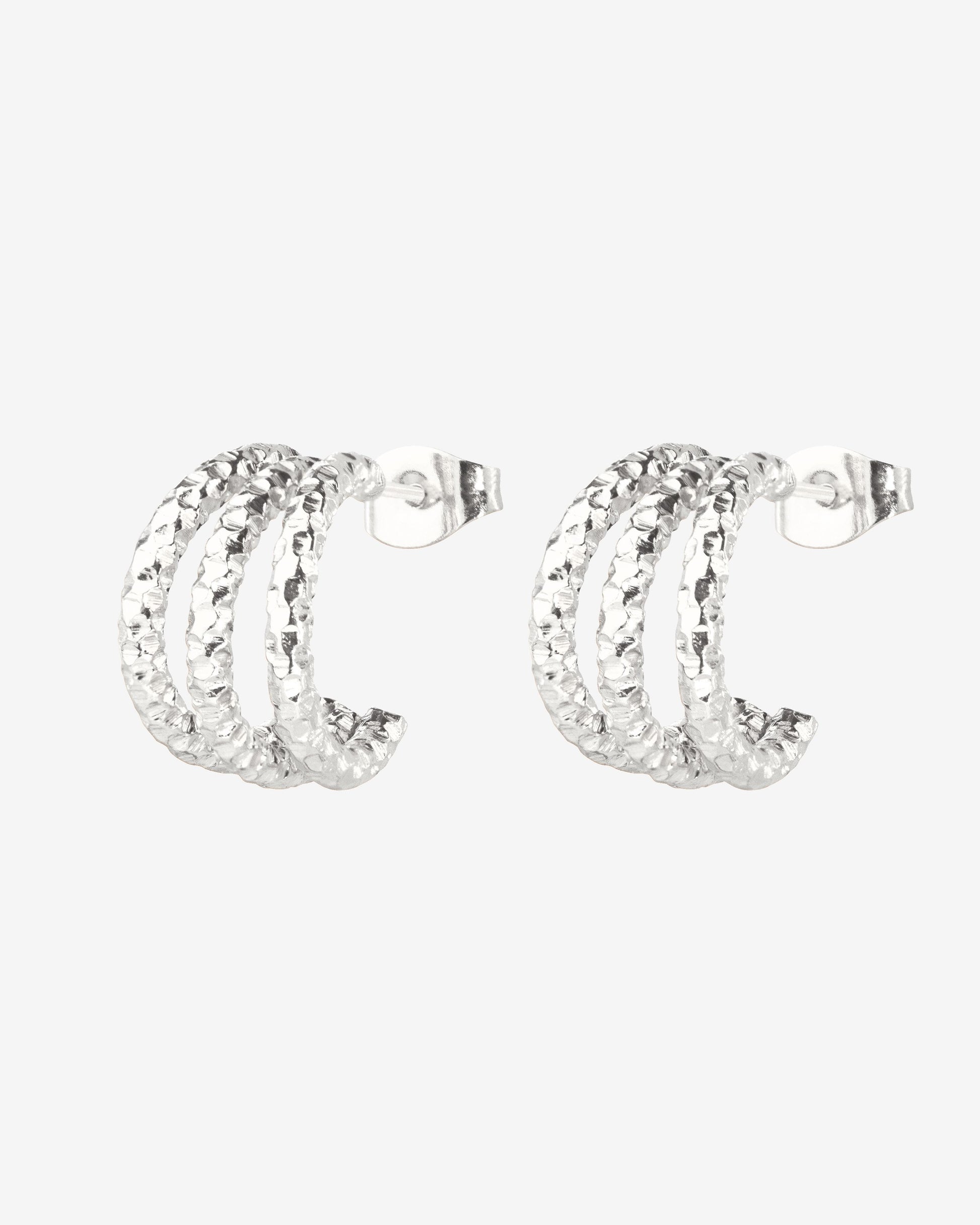 Triple Trouble Studs Silber
