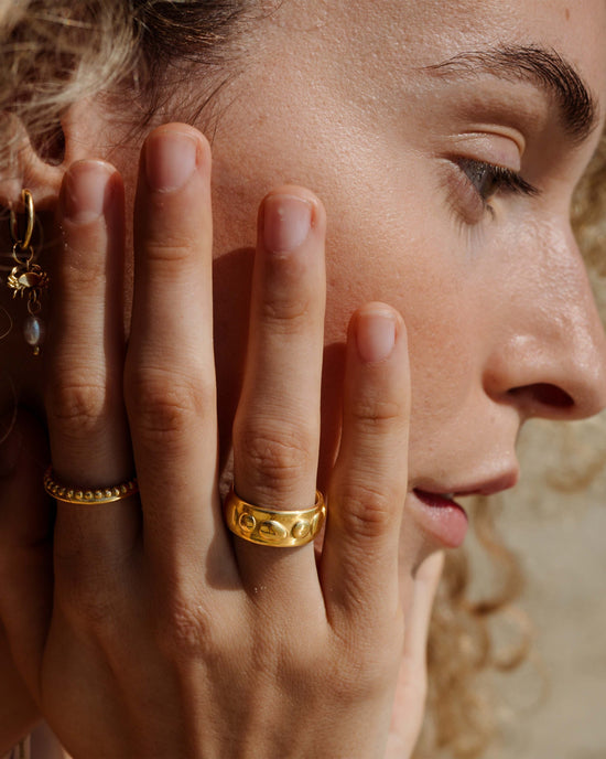 Boho Dots Ring Gold