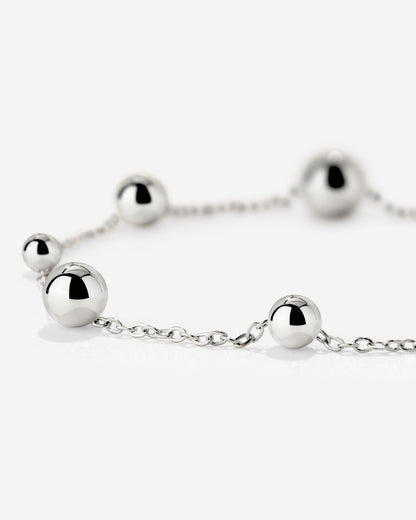 Infinite Beads Necklace Silber