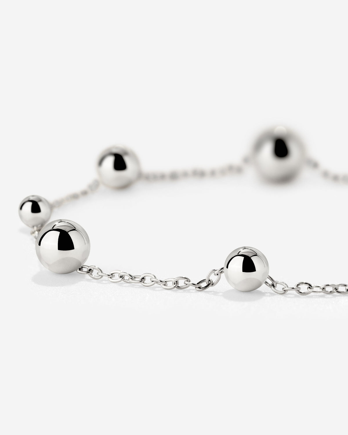 Infinite Beads Necklace Silber