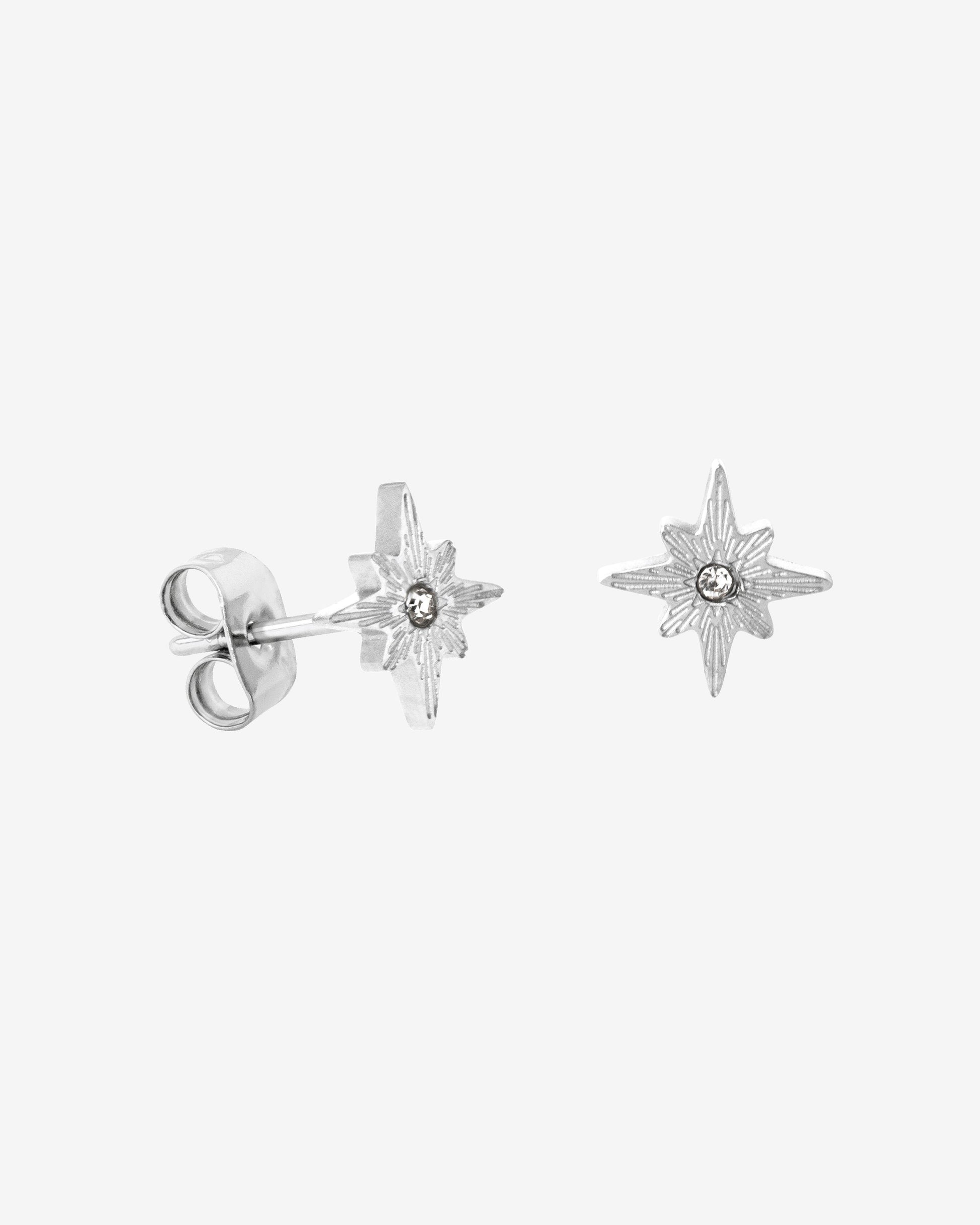 Shiny Anna Stud Earrings Silber