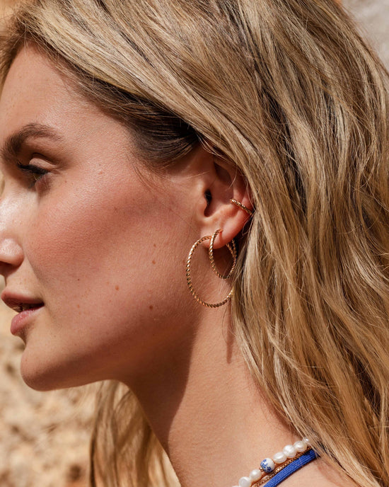 Twisted Hoops Large Roségold