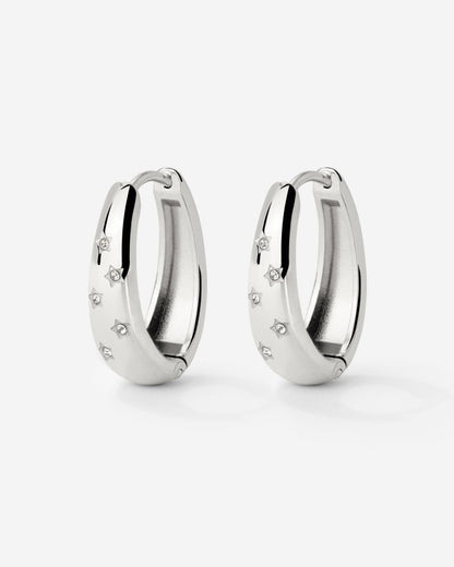 Starstruck Hoops Silber