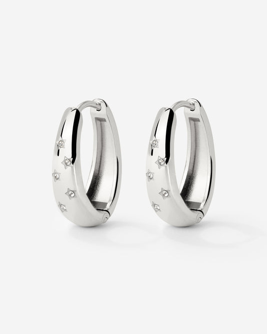 Starstruck Hoops Silber