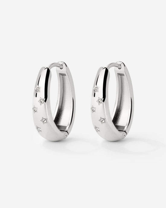 Starstruck Hoops Silber