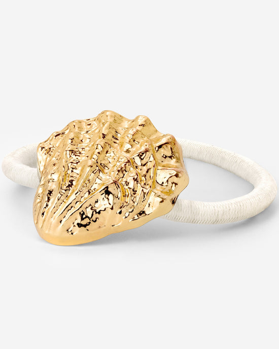 Shell Hair Tie Creme