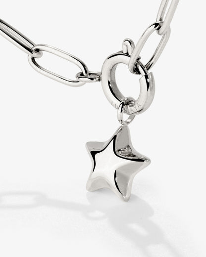 Nova Oval Links Necklace Set Silber