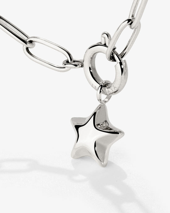 Nova Oval Links Necklace Set Silber