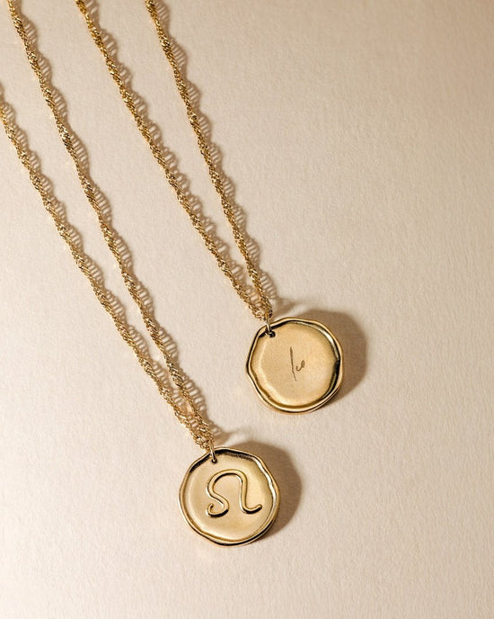 Zodiac Necklace – Leo / Löwe Roségold