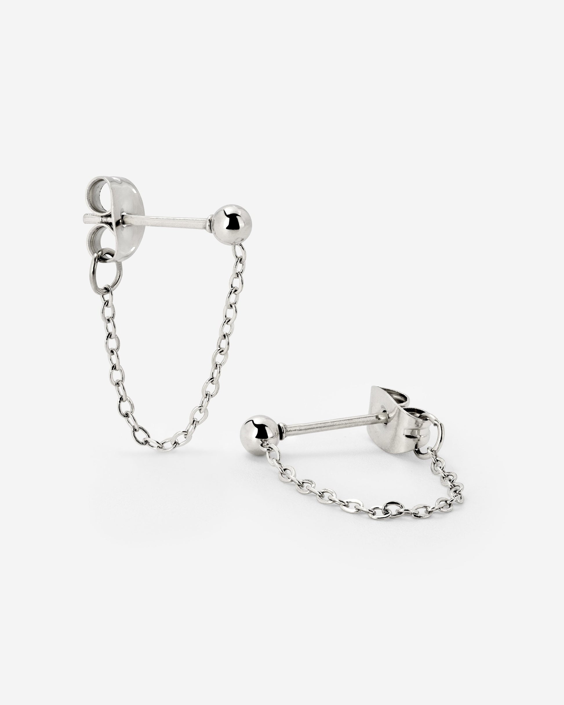 Chained Studs Silber