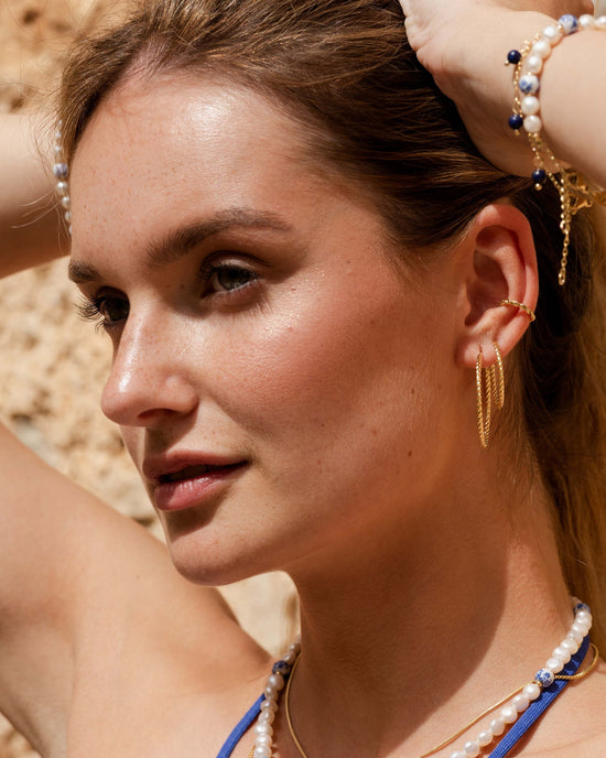 Twisted Hoops Extra Large Gold
