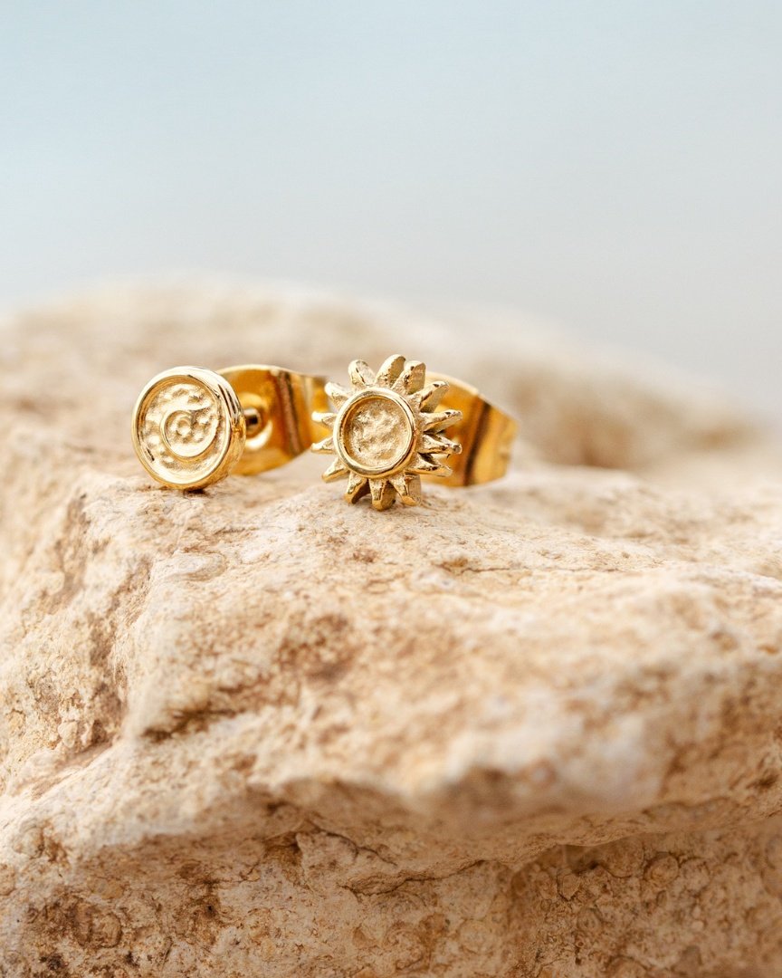 Sweet Swirl Studs Silber