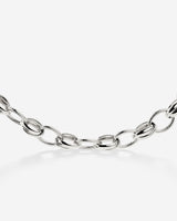Chunky Twisted Links Necklace Silber
