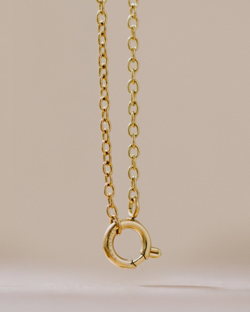 Classic Chain Charm Necklace Roségold