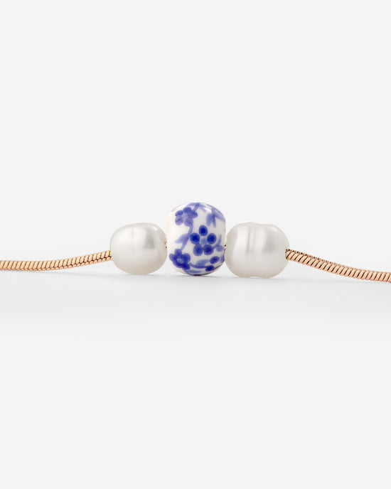 Painted Blue Necklace