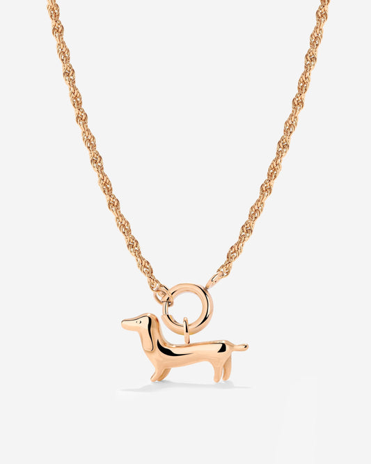 Shorty Rope Chain Necklace Set Roségold