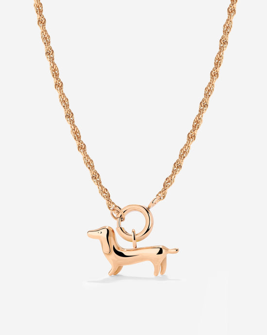 Shorty Rope Chain Necklace Set Roségold
