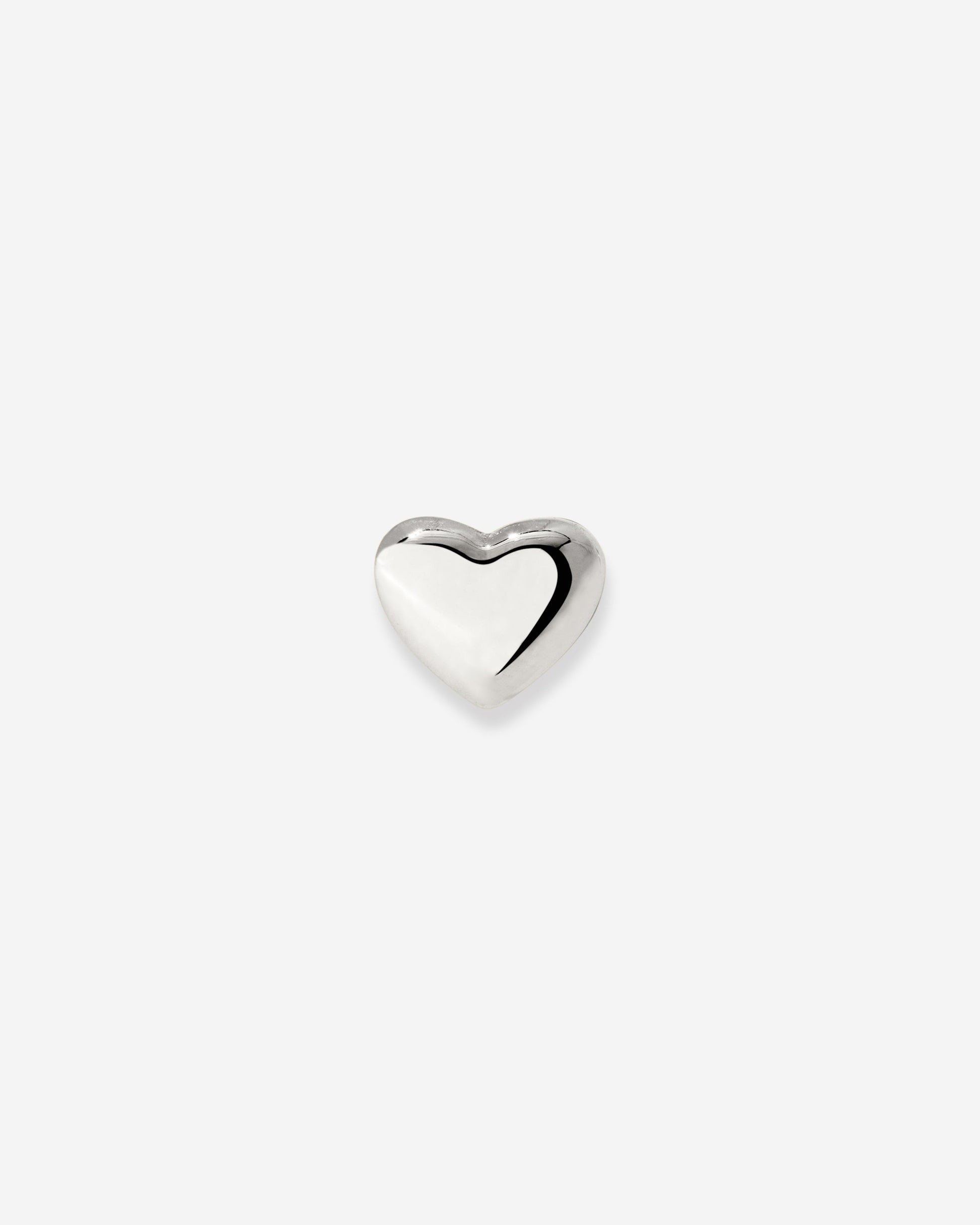 Lovely Heart Piercing Stud Silber