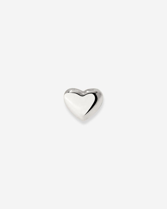 Lovely Heart Piercing Stud Silber