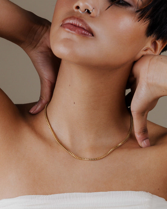 Spiga Chain Necklace Gold