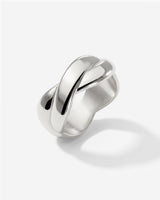 Female DNA Ring Silber