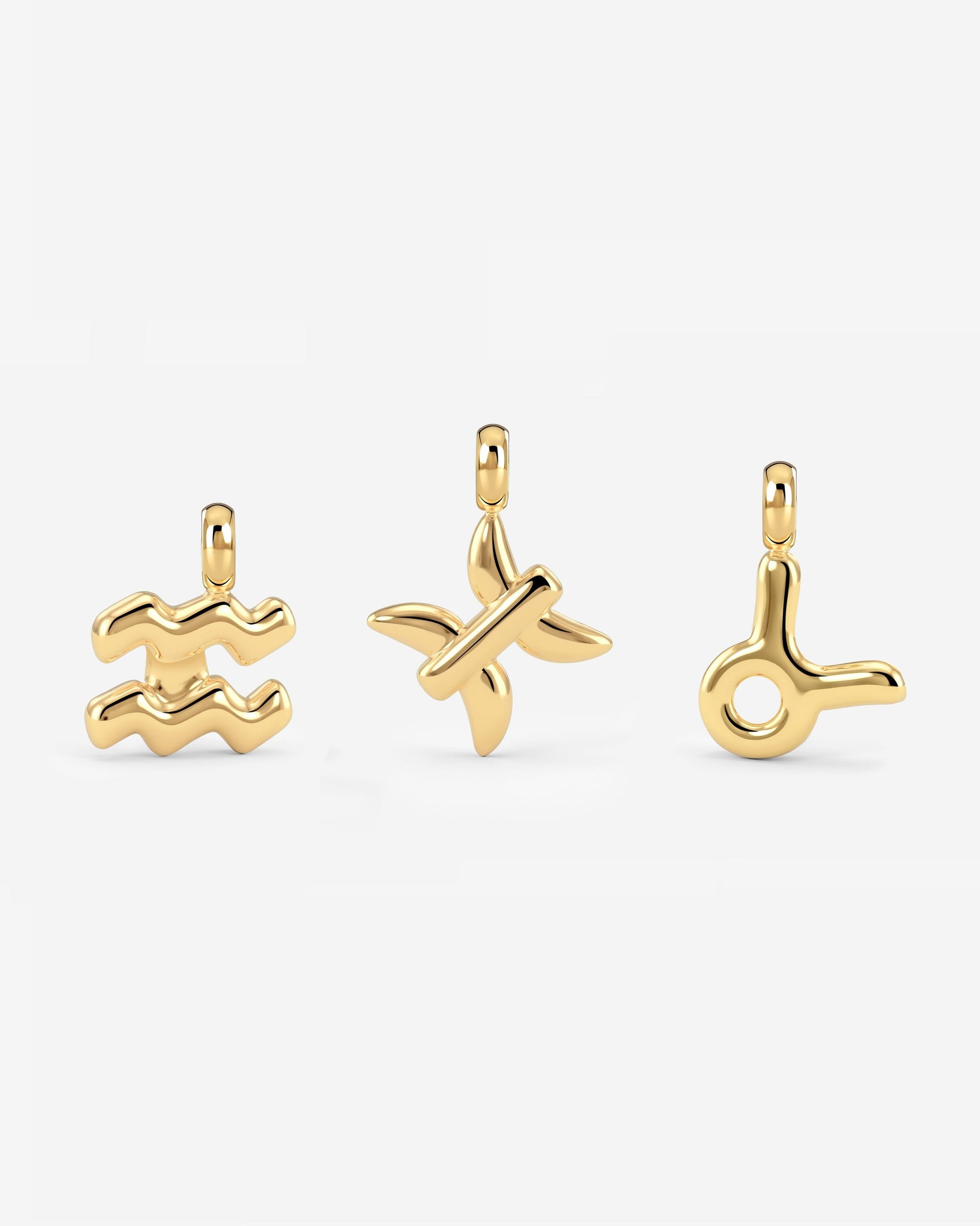 Bubble Zodiac Necklace Charms