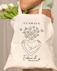 Jutetasche Embrace all that you are