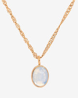 Oval Pendant Necklace Roségold