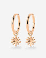 Flowery Hoop Set Medium Roségold