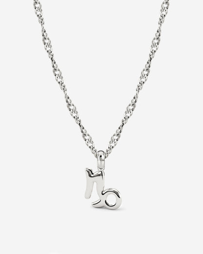 Capricorn Bubble Necklace Silber