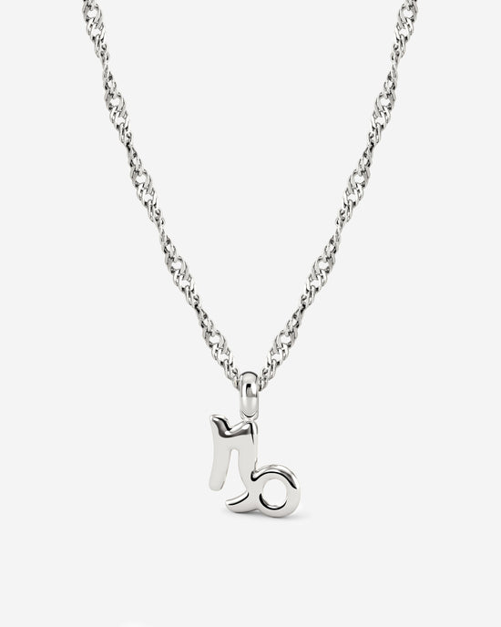 Capricorn Bubble Necklace Silber