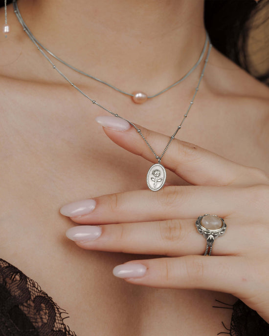Tale as old as time Necklace Silber