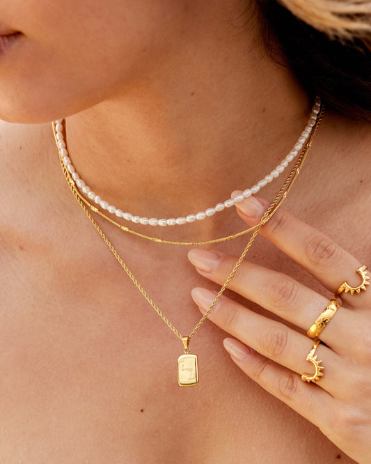 Sun Ray Necklace Gold