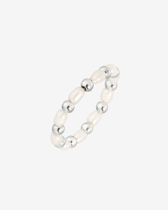 Pearl'n'Beads Ring Silber