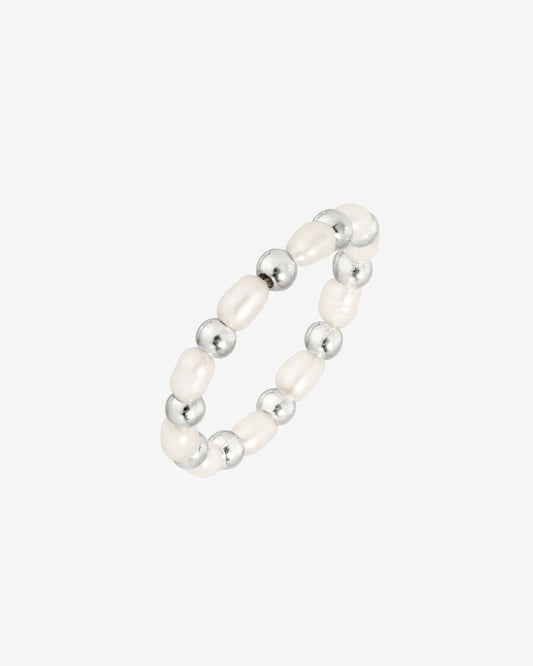 Pearl'n'Beads Ring Silber