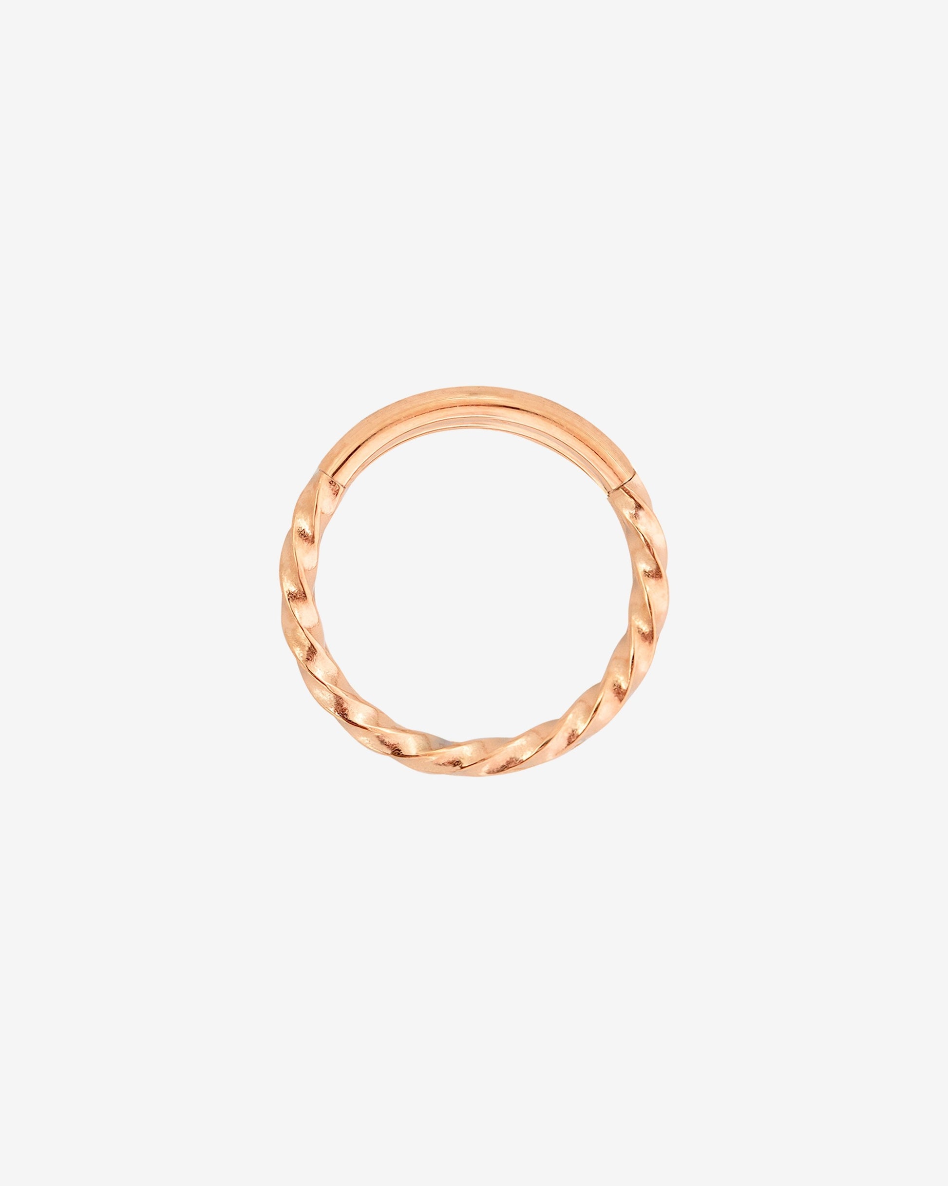 Twisted Click Piercing Ring Roségold