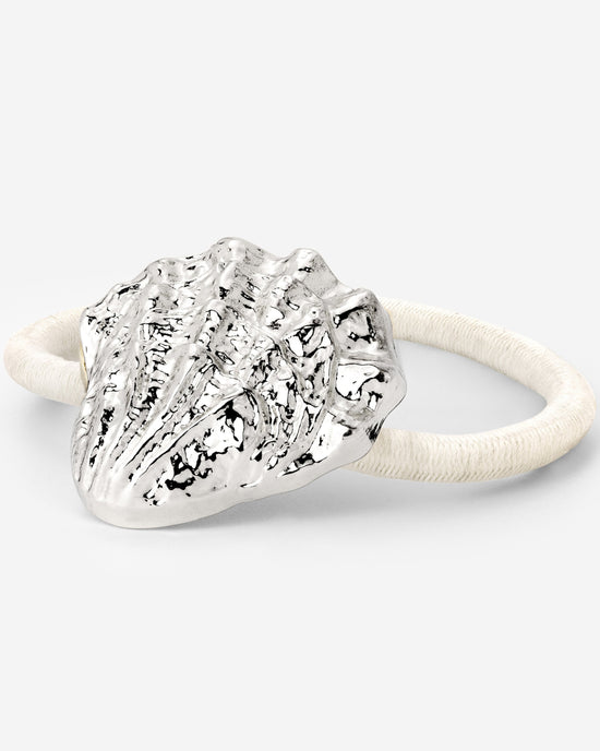 Shell Hair Tie Creme