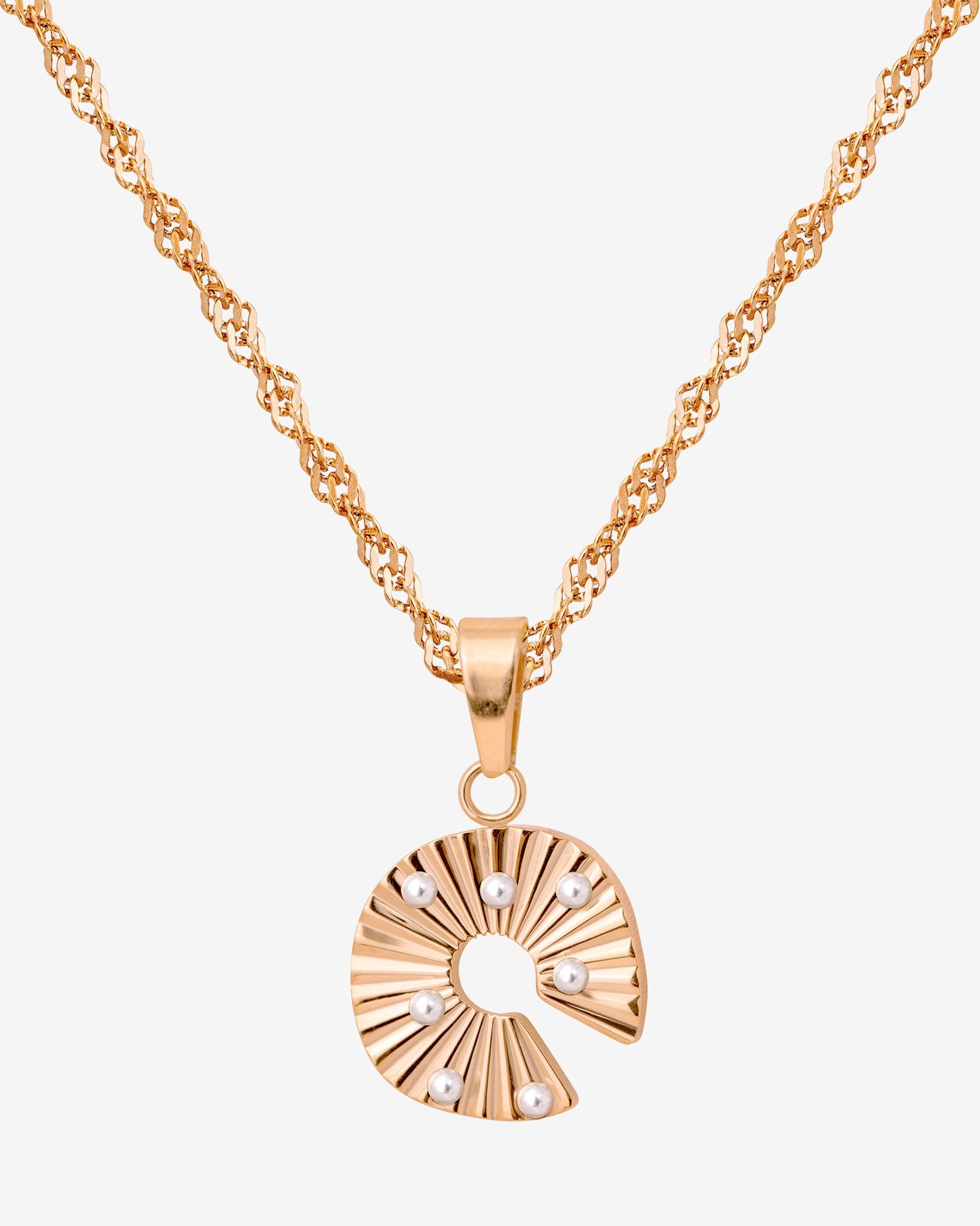 Sparkling Donut Necklace Roségold