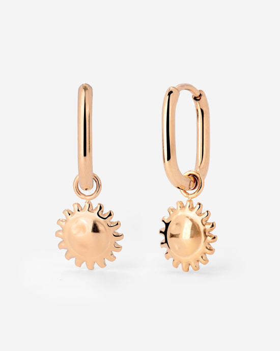 Solaris Oval Hoop Set Baby Roségold