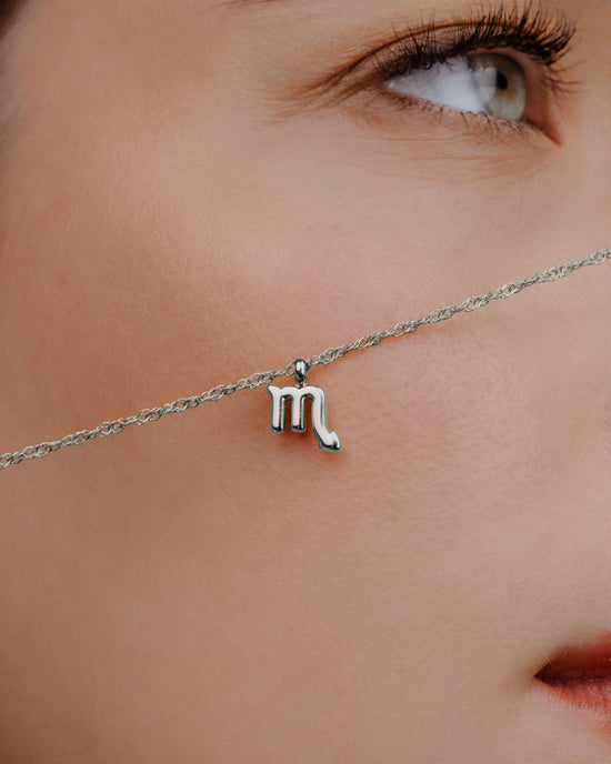 Scorpio Bubble Necklace Silber