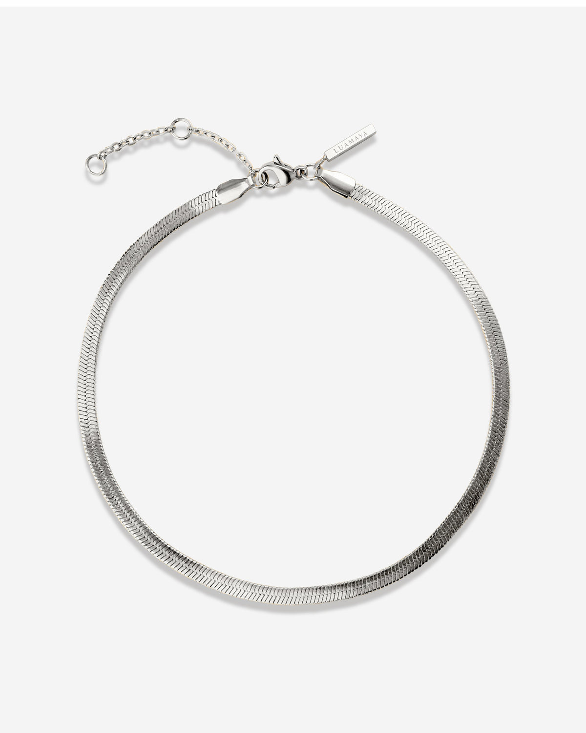 Slim Herringbone Anklet