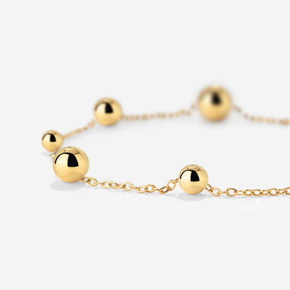 Infinite Beads Necklace Gold