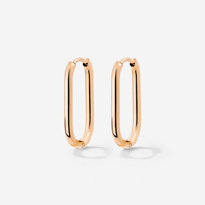 Oval Hoops Small Roségold