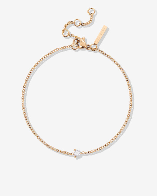Solitaire Stone Bracelet Roségold
